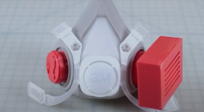 3D Printed HEPA Filter Adapter for 3M 6000 Series Respirators